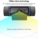 Logitech C920e HD Pro Webcam Widescreen Video Chat Registrazione USB Smart 1080P Web Camera, C920e