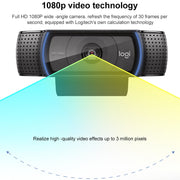 Logitech C920e HD Pro Webcam Widescreen Video Chat Registrazione USB Smart 1080P Web Camera, C920e