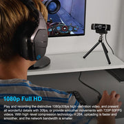 Logitech C922 Pro HD Pro Autofocus Webcam con streaming integrata Videocamera web 1080P, C922 Pro