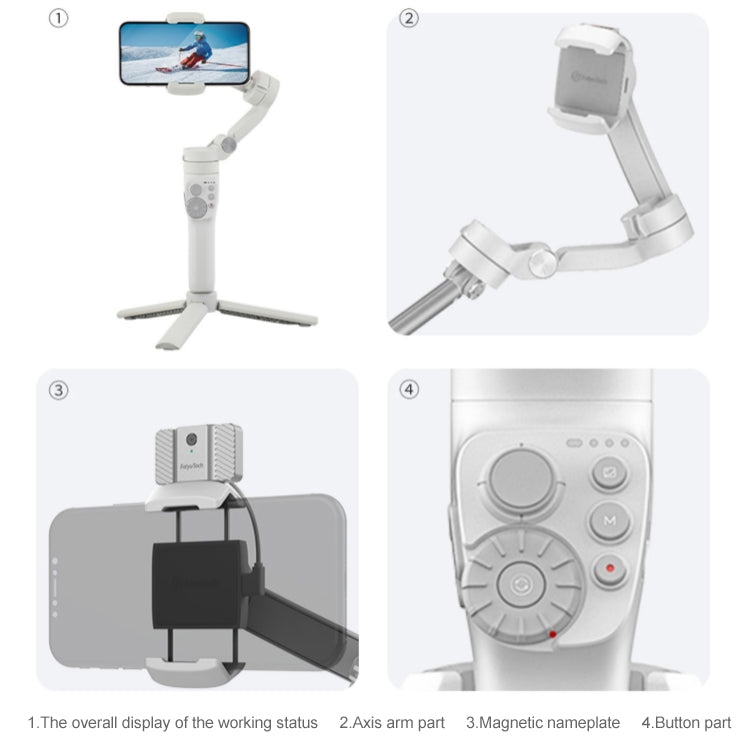 Stabilizzatore portatile FEIYUTECH Vimble 3 SE Smart Gimbal anti-vibrazione con follow-up a tre assi, Vimble 3 SE