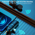 Microfono wireless lavalier 3 in 1 con riduzione rumore