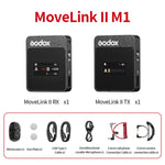 Godox MoveLink II M1 Microfono Lavalier Wireless per DSLR