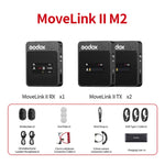 Godox MoveLink II M2 sistema microfonico wireless per DSLR