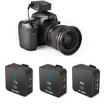 Microfono wireless YELANGU MX5S 2.4G con 1 ricevitore e 2 trasmet