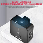 Microfono wireless YELANGU MX5S 2.4G con 1 ricevitore e 2 trasmet