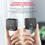 Microfono wireless YELANGU MX5S 2.4G con 1 ricevitore e 2 trasmet