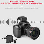 Microfono wireless YELANGU MX5S 2.4G con 1 ricevitore e 2 trasmet