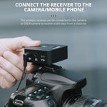 Microfono wireless YELANGU MX5S 2.4G con 1 ricevitore e 2 trasmet