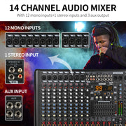 Mixer audio digitale XTUGA B1404FX a 14 canali