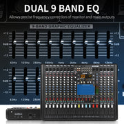 Mixer audio digitale XTUGA B1404FX a 14 canali