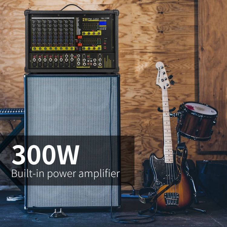 XTUGA PM1202 900W 10 canali Stage Power Mixer 24Bit Multil-FX Processor Dual 99 DSP Effetto DJ Amplificatore, PM1202