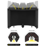 XTUGA Burner schermo isolamento microfono 3 porte