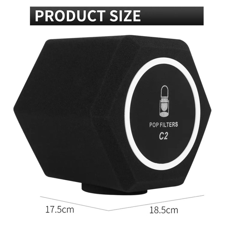 XTUGA Sfera isolante con filtro antivento per microfono antivento, C2