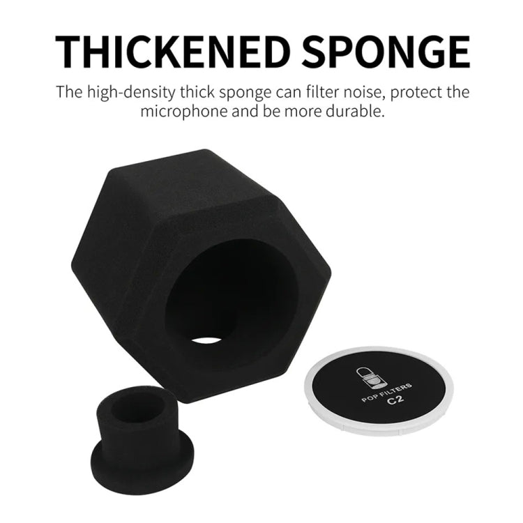 XTUGA Sfera isolante con filtro antivento per microfono antivento, C2