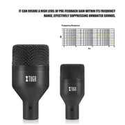 Kit microfoni dinamici per batteria XTUGA DI7 7 pezzi