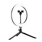 Treppiede regolabile 10 pollici con luce LED e morsetto smartphon
