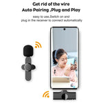 Microfono lavalier wireless con interfaccia USB-C