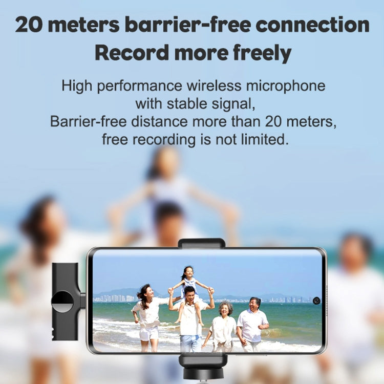 Microfono lavalier wireless con interfaccia USB-C