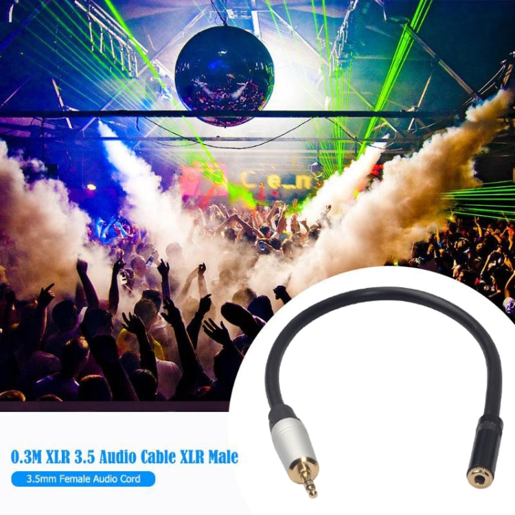 TC210MF-03 3.5mm Male to Female Audio Cable, Length: 0.3m, 3.5mm Male to Female