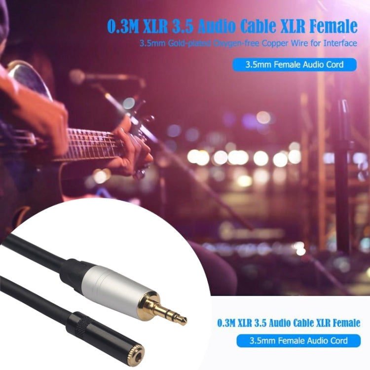 TC210MF-03 3.5mm Male to Female Audio Cable, Length: 0.3m, 3.5mm Male to Female