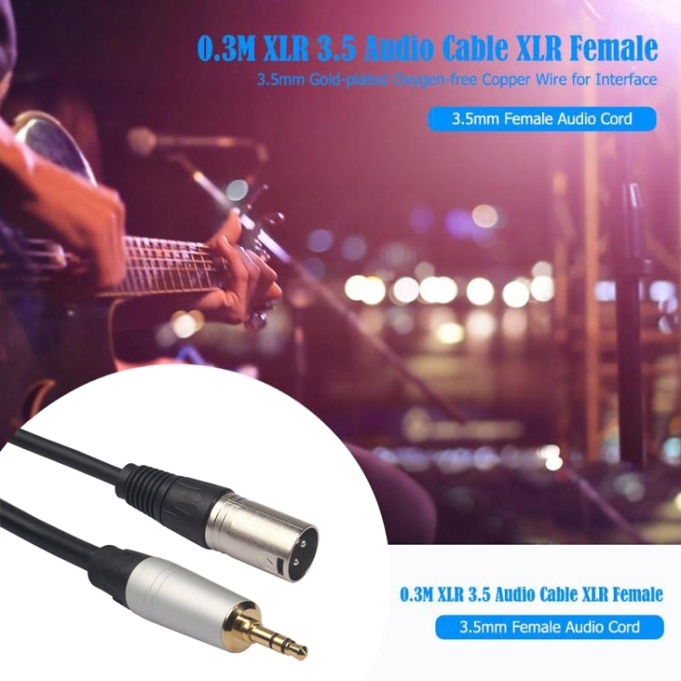 TC210KM173 3.5mm Male to XLR Male Audio Cable, Length: 0.3m, 3.5mm Male to XLR Male