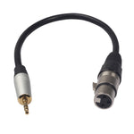 Cavo audio 3,5 mm maschio a XLR femmina 0,3 m