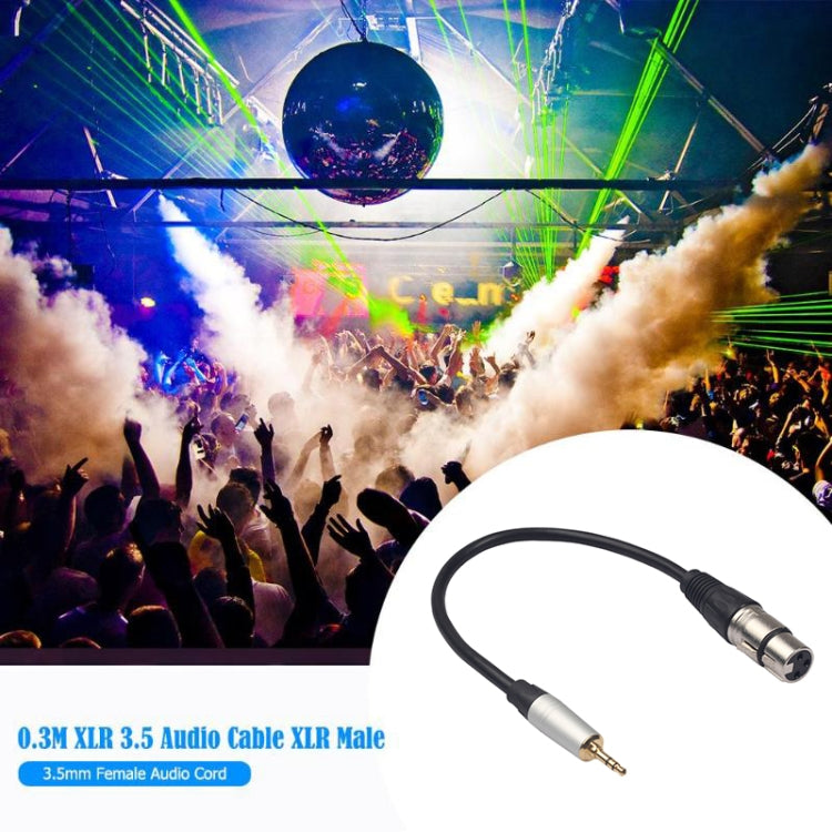 Cavo audio 3,5 mm maschio a XLR femmina 0,3 m