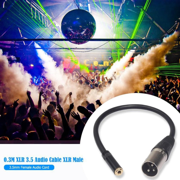 Cavo audio 3,5 mm femmina a XLR maschio 0,3 m