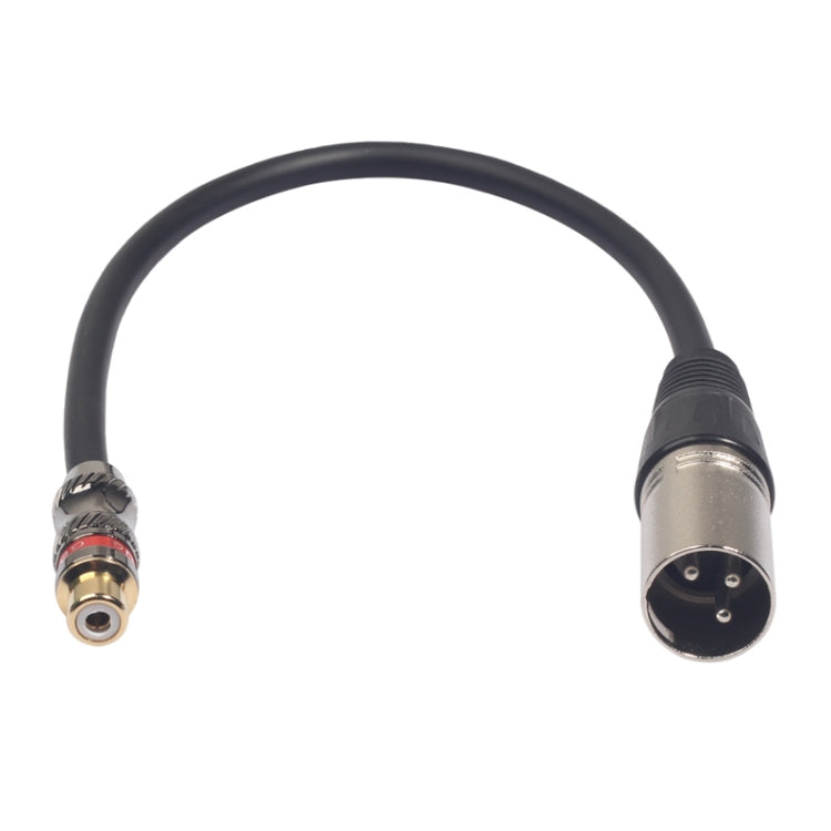 TR026K17-03 RCA Female to XLR Male Audio Cable, Length: 0.3m, RCA Female to XLR Male