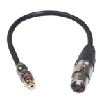 Cavo audio RCA femmina a XLR femmina 0,3 m