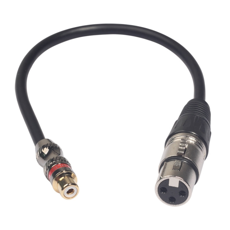 TR026K18-03 RCA Female to XLR Female Audio Cable, Length: 0.3m, RCA Female to XLR Female