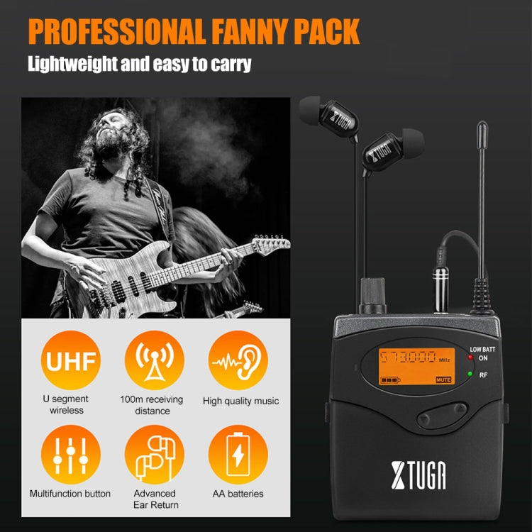 XTUGA RW2080 Ricevitore Bodypack Wireless UHF