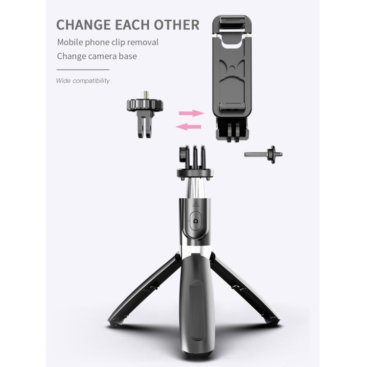 L02 100cm Multifunction Adjustable Bluetooth Selfie Stick Tripod Selfie Stick