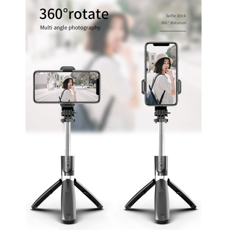 L02 Asta per selfie con treppiede con asta autoscatto Bluetooth regolabile multifunzione da 100 cm