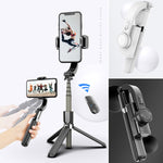 Gimbal regolabile con treppiede e telecomando Bluetooth