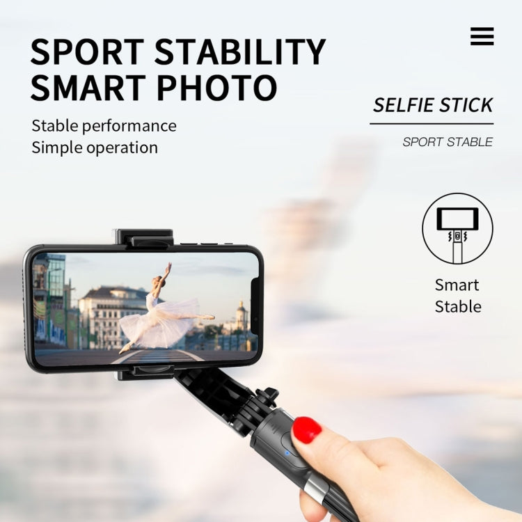 L08 Gimbal regolabile stabilizza il bastone selfie con treppiede per autoscatto Bluetooth