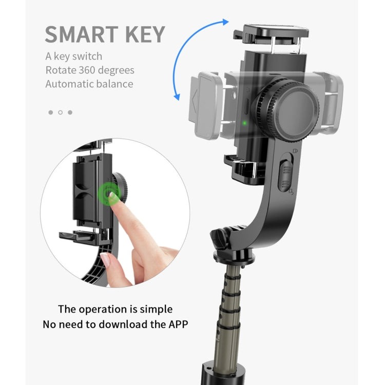 L08 Gimbal regolabile stabilizza il bastone selfie con treppiede per autoscatto Bluetooth