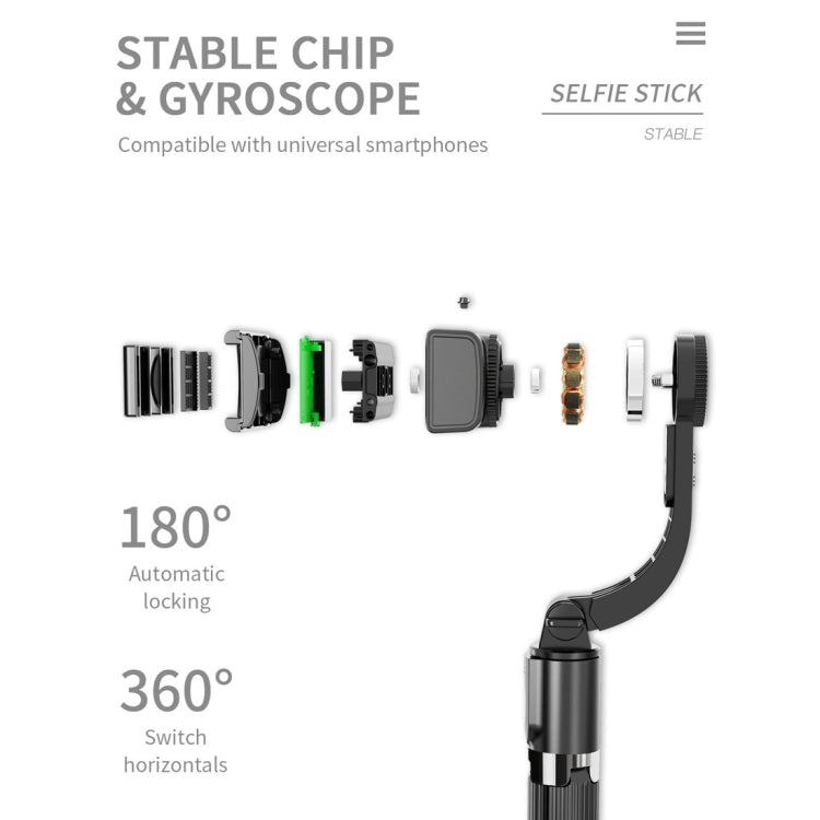Gimbal regolabile con treppiede e telecomando Bluetooth