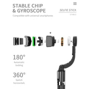 L08 Adjustable Gimbal Stabilizes Selfie Stick with Tripod for Bluetooth Selfie