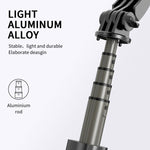 Gimbal regolabile con treppiede e telecomando Bluetooth
