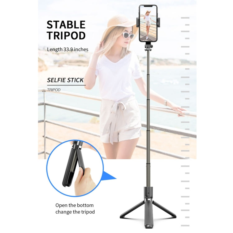 L08 Gimbal regolabile stabilizza il bastone selfie con treppiede per autoscatto Bluetooth