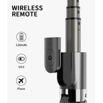 Gimbal regolabile con treppiede e telecomando Bluetooth