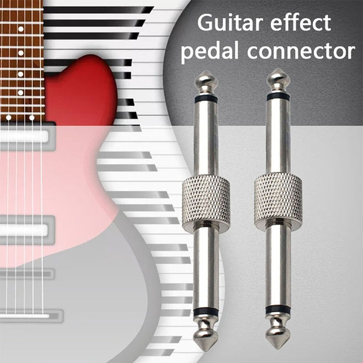 Adattatore per pedaliera elettrica con connettore per pedale effetto chitarra maschio-maschio da 6,35 mm 1/4 pollici