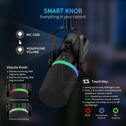 Feelworld PM1-AS Microfono dinamico XLR/USB per podcast