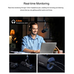 Feelworld PM1 Microfono dinamico XLR/USB per podcasting