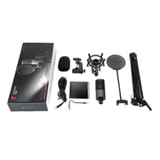 Yanmai X2 Active Noise Reduction Cardioid Pointing Capacitive Recording Microphone Set with Blowout Net &amp; Cantilever Bracket &amp; 1.7m 3.5mm Interface Cable, X2