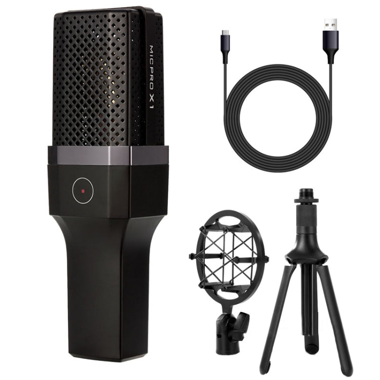 Microfono a condensatore Yanmai X1 con supporto e cavo USB-C