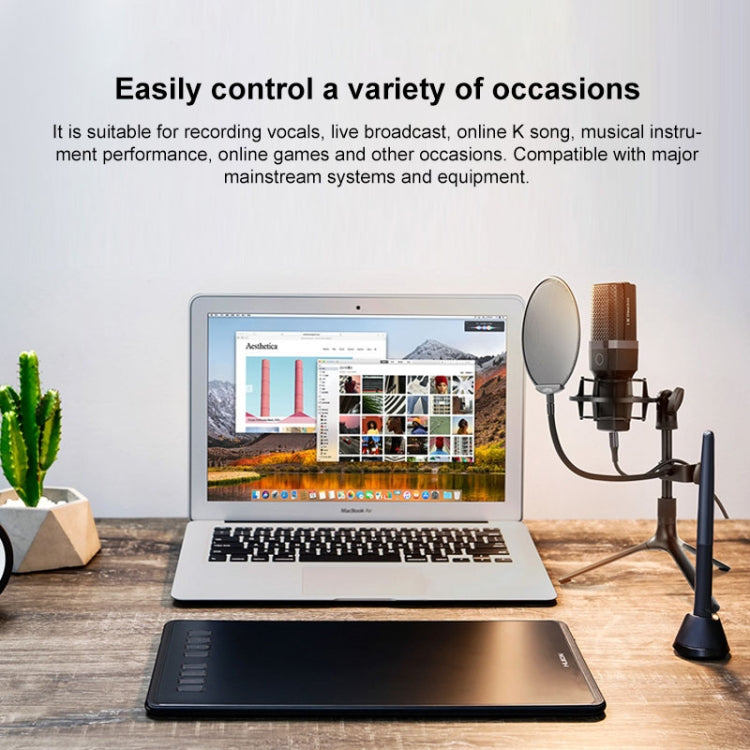 Microfono a condensatore Yanmai X1 con supporto e cavo USB-C