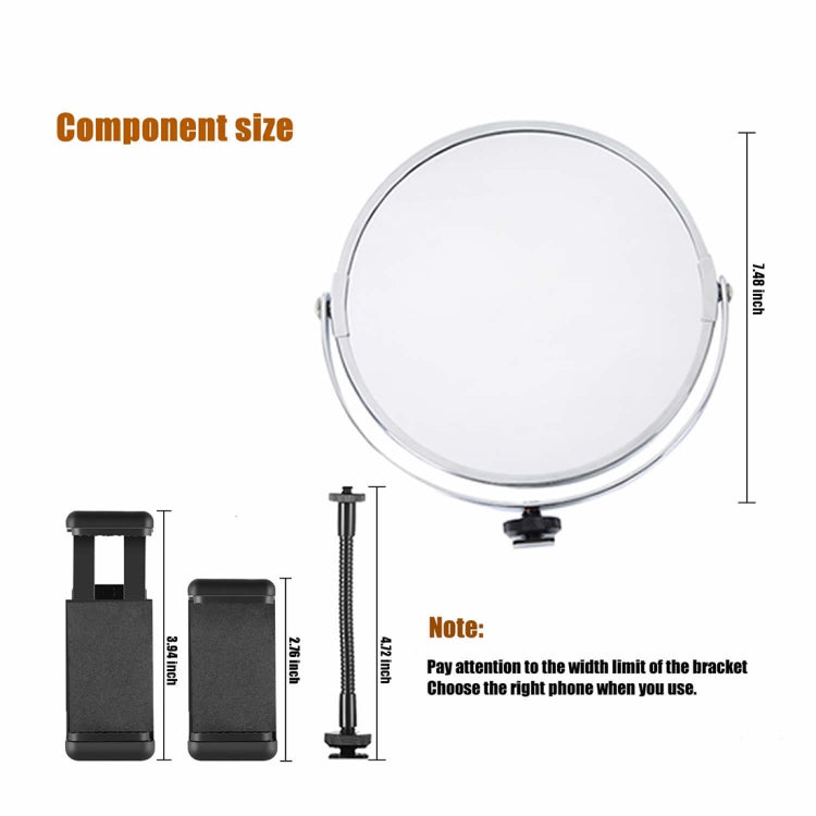 MANTOO RL-12 II 100-240V 28W 12 inch Bi-color Dimmable Ring Fill Light with Tripod Stand, 12 inch