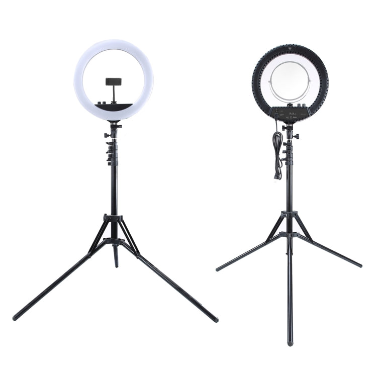 MANTOO RL-18 II 100-240V 55W 18 inch Bi-color Dimmable Ring Fill Light with Tripod Stand, 18 inch